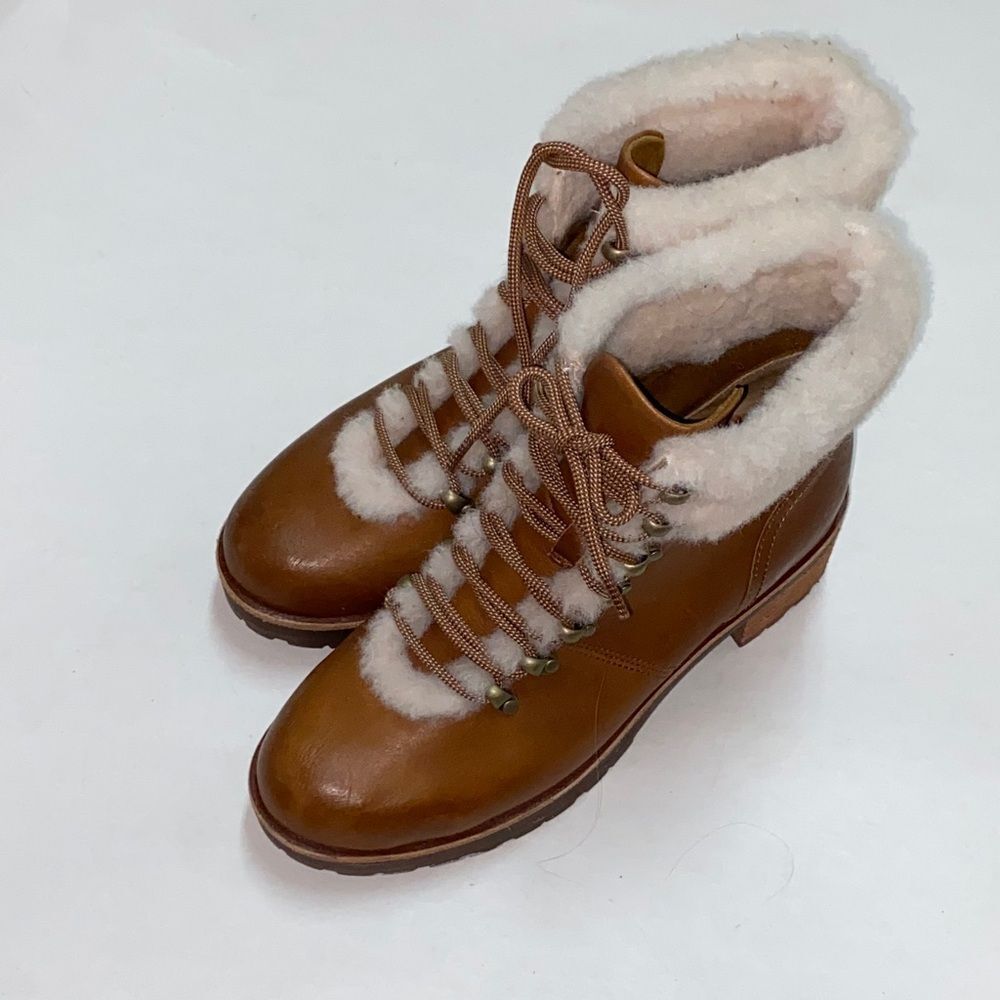 KORK-EASE The Original Since 1953 Women's Brown Shearling-Lined Winter Boots Z9M
